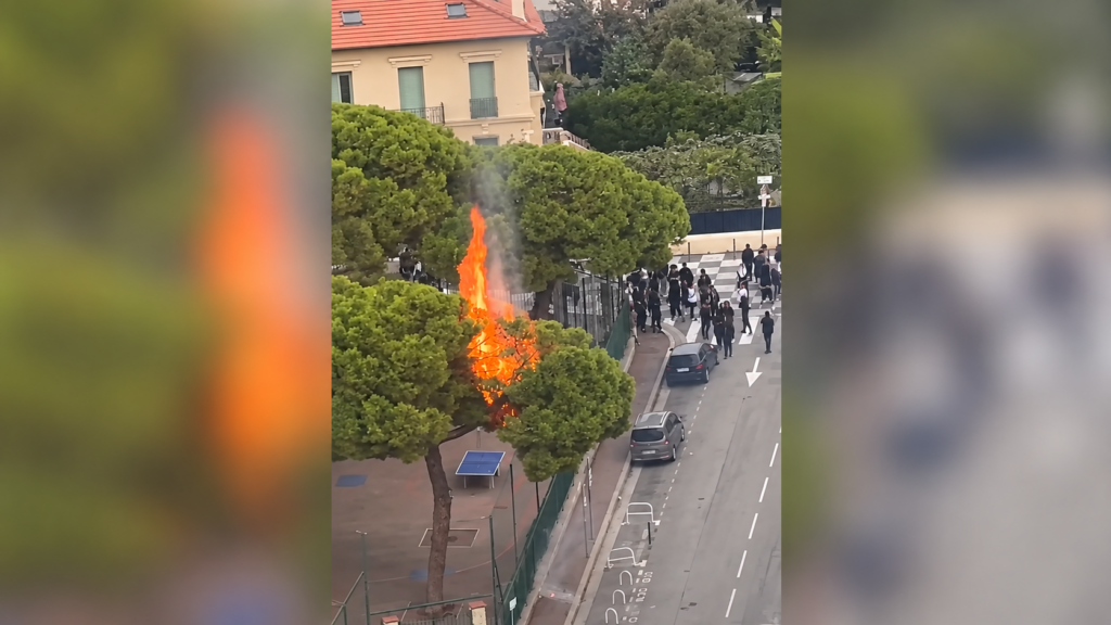 Capture d'écran du post Facebook d'Éric Ciotti dénonçant les violences en marge de la mobilisation lycéenne au lycée du Parc Impérial à Nice