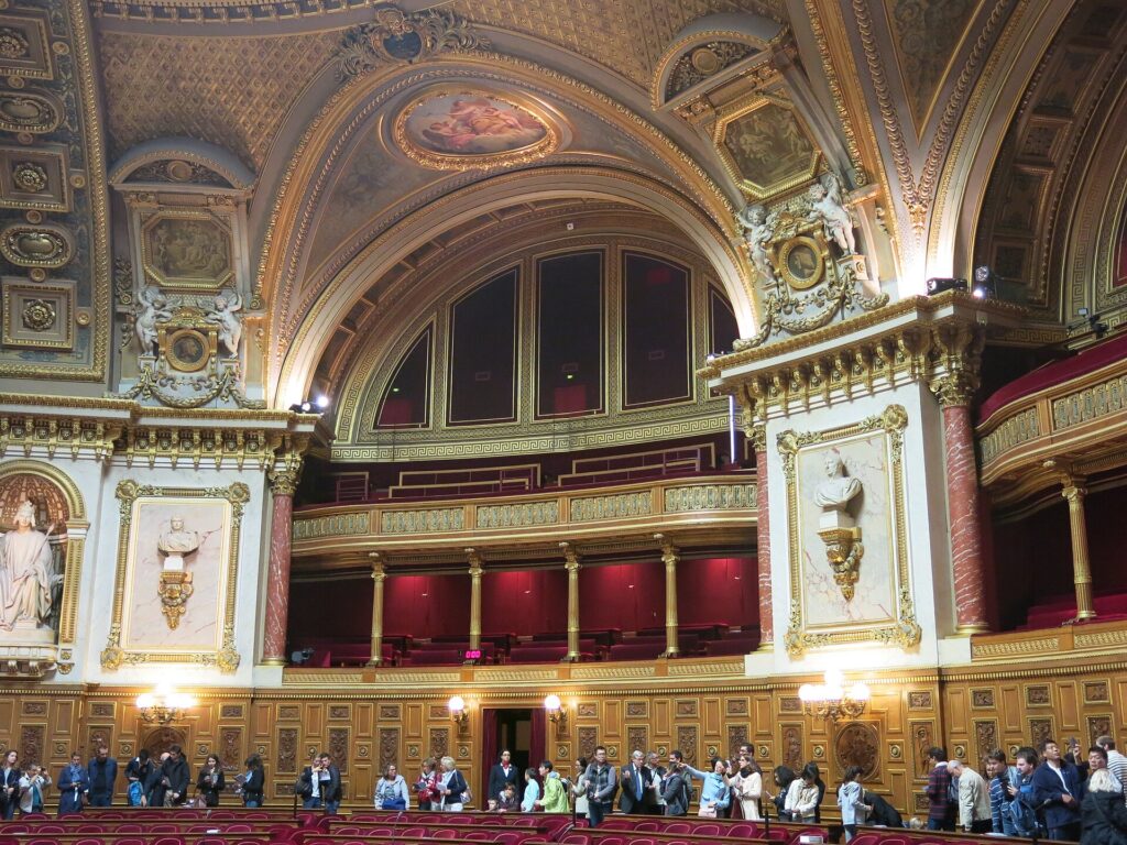 Hémicycle du Sénat vu depuis les tribunes