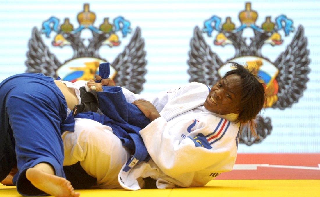La judokate française Clarisse Agbégnénou aux championnats du monde de judo 2014