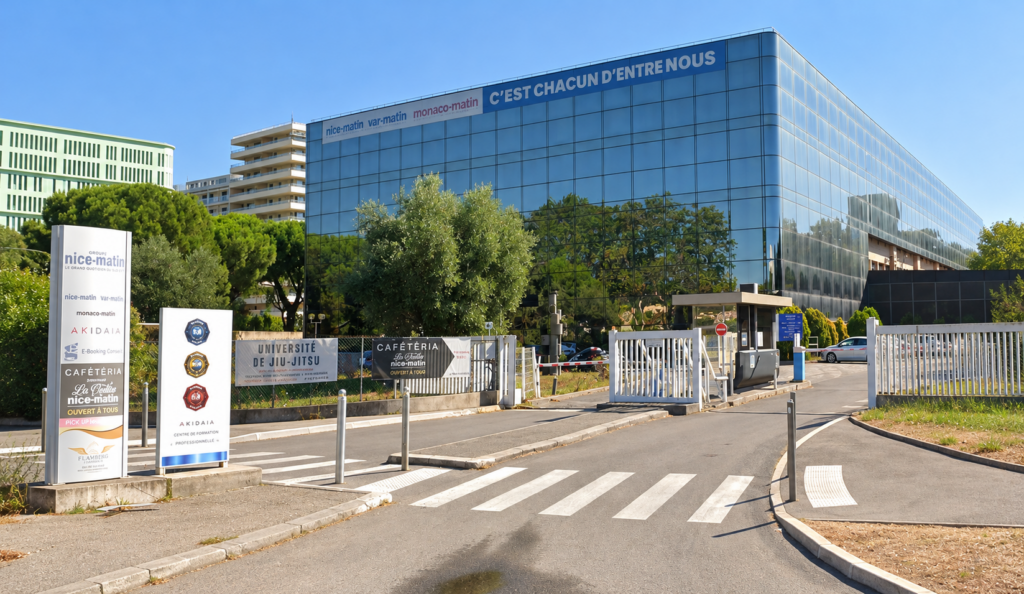 Capture Google Maps illustrant le groupe Nice-Matin