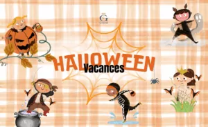 Affiche des animations d'Halloween et vacances culturelles à Grasse