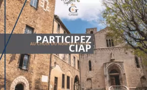 Vue du Palais épiscopal de Grasse, futur lieu du CIAP