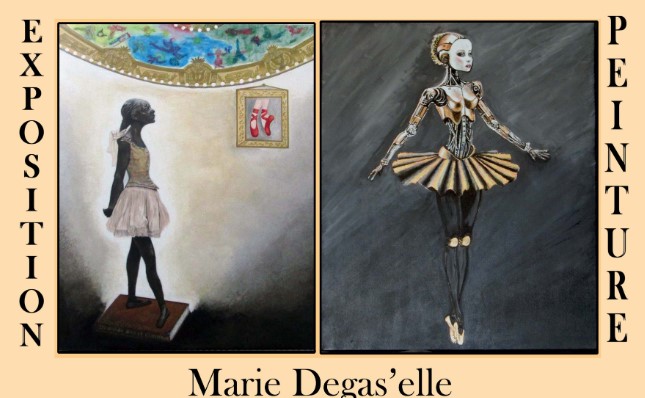 Peintures exposées à la médiathèque d'Opio