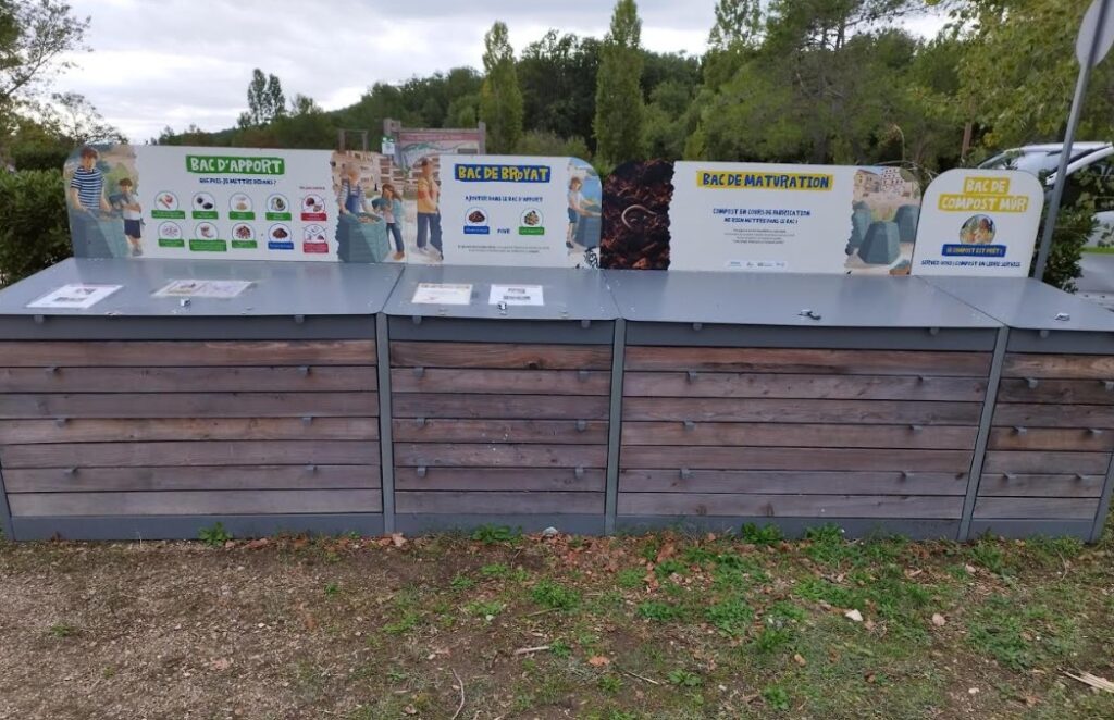 Site de compostage au Parc de Loisirs d’Opio