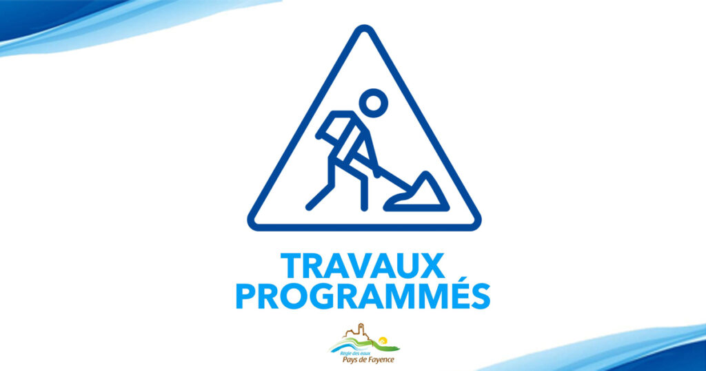 Travaux sur le réseau d'eau potable à Seillans